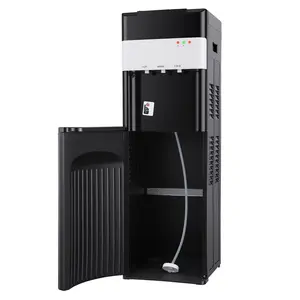 Bottom-Loading Water Dispenser with 3 Temperature Settings Child Safety Lock & Empty Bottle Alert, Stainless Steel Tanks, Fast Heating Cooling Water Dispenser for Home Office, Fits 3-5 Gallon Bottles