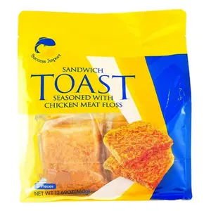 success Meat Floss Stuffed Toast Bread​,360g (6 slices)/bag,A versatile quick meal perfect for breakfast or afternoon tea, and an essential treat for Christmas, New Year celebrations, gatherings, camping picnics, or business trips and travel.