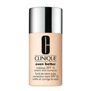 Clinique Even Better Makeup SPF 15 Foundation Evens and Corrects CN 10 Alabaster (Very Fair), 1.0 Ounce