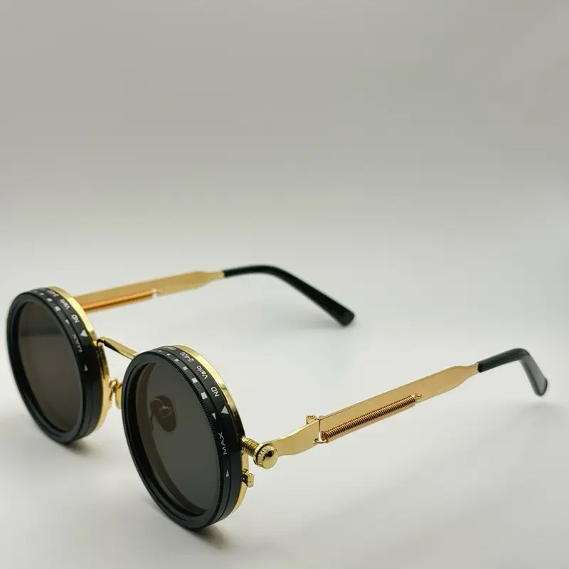 Adjustable Tint Steampunk Sunglasses Rotating Polarized  display picture 3