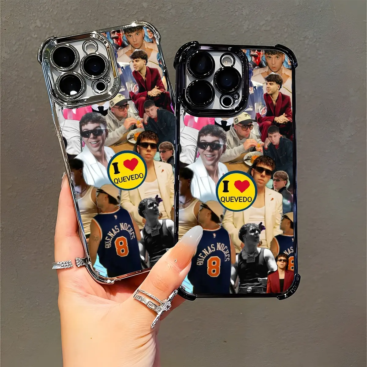 Quevedo Fan Art Phone Case Compatible with iPhone 11/12/13/14/15/16 (Pro Max/Plus) Perfect for Latin Music Lovers & Quevedo Fans Show Your Fandom Everywhere