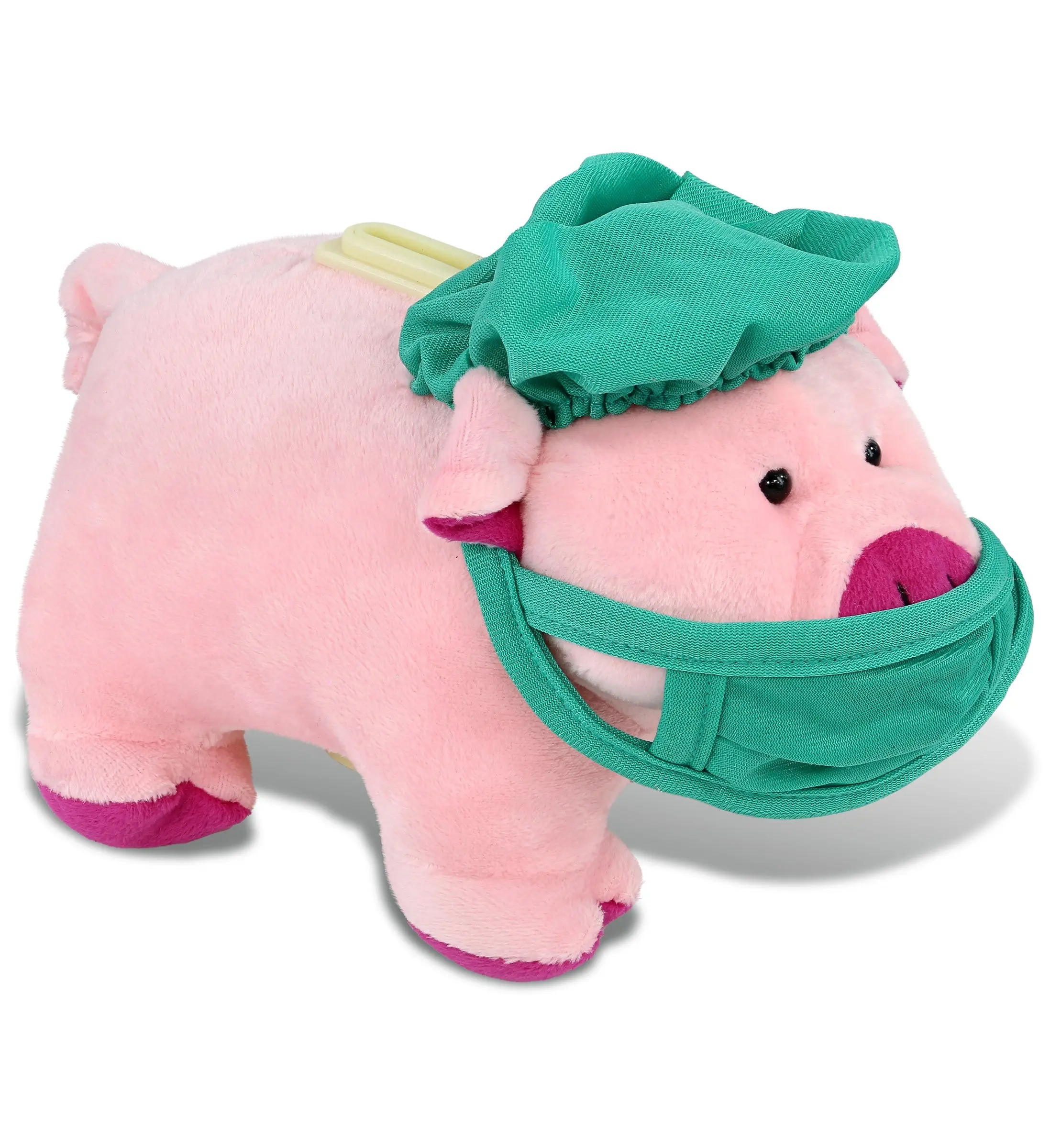 DOLLIBU Polyester Soft Plush Pig Bank - Doctor-Theme Plush Stuffed Toy, Fluffy Pig-Shaped Toddler-Safe Pretend Play Toy for Kids, Plush Stuffed Toys, Fluffy Stuffed Toys