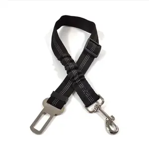 [On Sale!] Dog Seatbelt Seat Belt Car Harness Leash Travel Accessories Bungee Anti Shock Pet Cat Adjustable Lead Clip Safety Seats Belts
