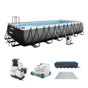 Intex Rectangular Ultra XTR Frame Swimming Pool w/ Pump & Robot Vacuum Cleaner Intex Rectangular Ultra XTR Frame Swimming Pool w/ Pump & Robot Vacuum Cleaner