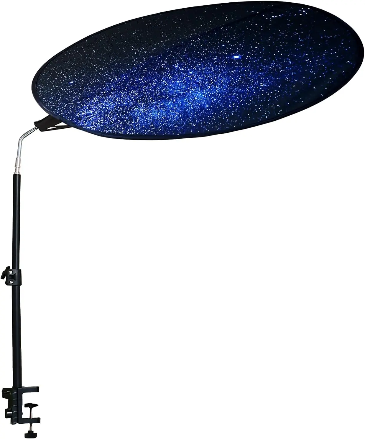 Office Cubicle Desk Shade Anti-Glare Light Blocker 36" Circular Shading Light Shade with Clamp for Light Sensitive Professionals Workspaces Desk Canopy