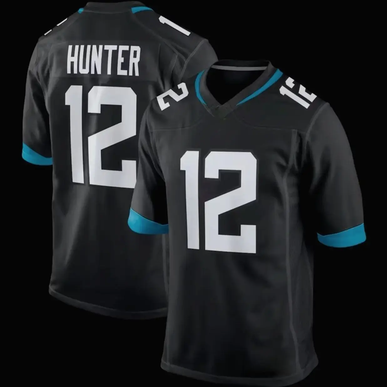 Unisex Football inspired by Hunter 12 Jacksonville Prowler Throwback Player Game Jersey - Teal