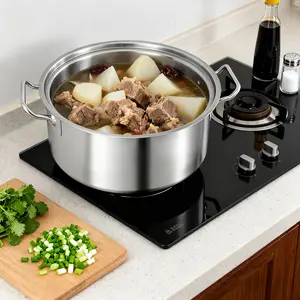 11-Quart Stainless Steel Crock Pot For Home Cooking & Fondue Multi-Functional Non-Stick, Easy To Clean, Auto Warm
