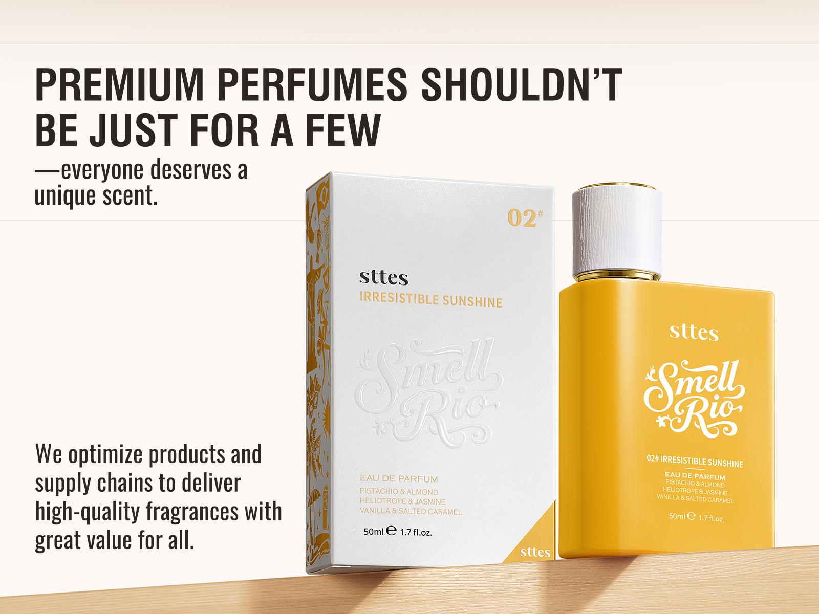 New!50ml Sttes Perfume 02 Irresistible - Perfume for Women - Pistachio, Vanilla & Salted Caramel Eau de Parfum 50ml