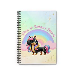 Whimsical Unicorn Notebook - Perfect for Dreams, Journaling, and Creativity, Cute Gift for Kids and Teens, Spiral Bound, Rainbows, Unicorn