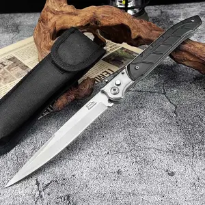 3 Styles Stainless Button Lock Outdoor Assist Folding Knife 420 Steel Blade Pocket Knives Camping Hiking Multi-purpose Tools Great Gift for EDC A must-have gift for men, a multi-functional outdoor hiking tool, practical, reliable, and easy to operate