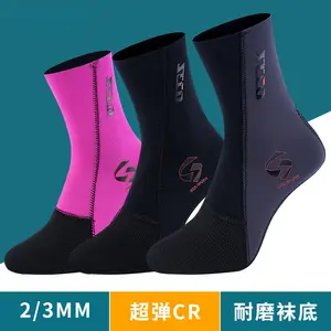 5MM diving socks men's swimming warm diving snorkeling socks women's long tube non-slip wear-resistant beach socks