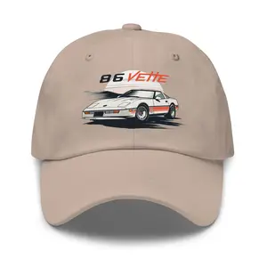 1986 Corvette Dad Hat – Retro C4 Vette Classic Car Baseball Cap