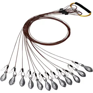 Decoy Rigs Weights Tangle Free Duck Hunting Decoy Rigs with A Large Gold Padded Carabiner, Waterfowl Decoy Rigs Anchors for Duck Hunting 12packXX13Home sug