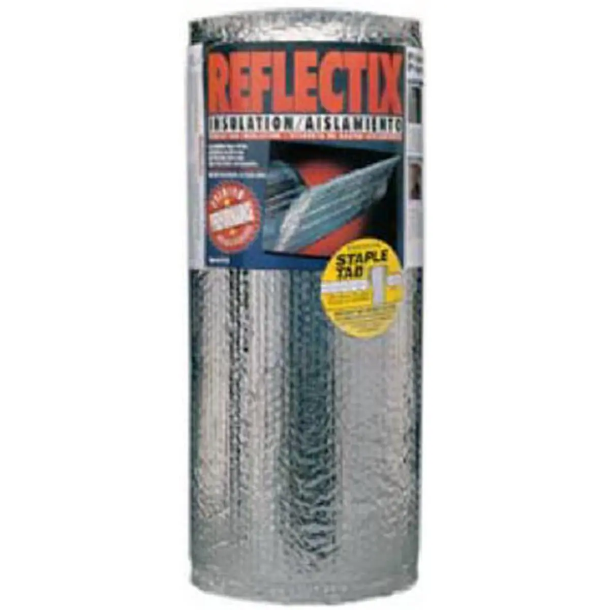 Reflectix ST24025 Reflective Insulation Staple Tab Roll, 24 in x 25 ft, Double Bubble Foil, 3.4 lbs, Easy Stapling, Tabs on Both Sides, 10.2x10.2x23.9 in (Home Improvement Work Safety Equipment)