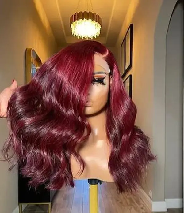 Mia Custom: Luxe Burgundy-Colored Wig with Raw Cambodian Hair