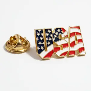 Patriotic USA Enamel Lapel Pin