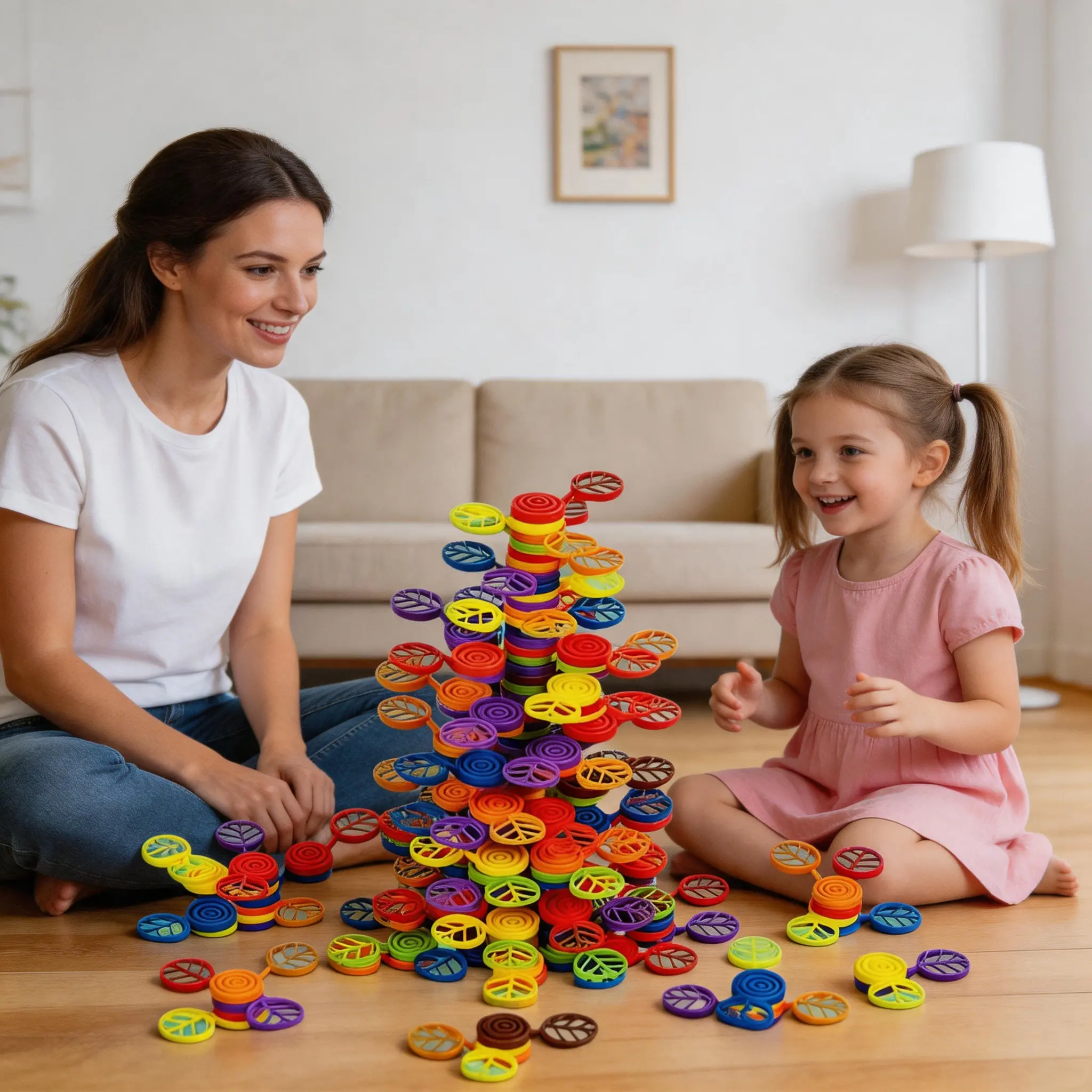 Color Stack Challenge - A Fast-Paced Color Matching Puzzle Game for Fun Party and Family Game Night, Includes 108/168 PCS color cards