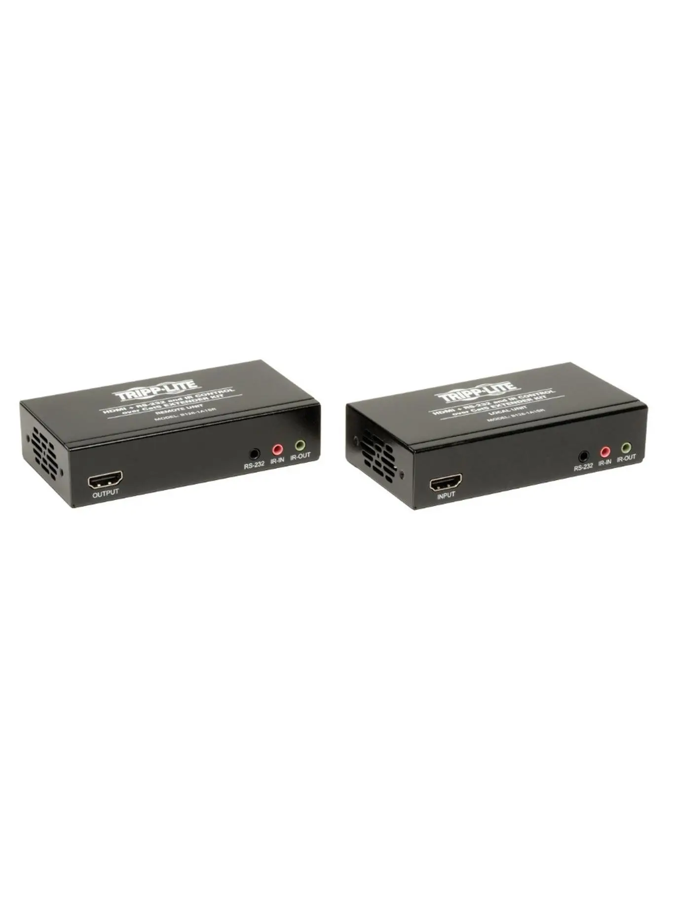 Tripp Lite TRL-B126-1A1SR HDMI Over Cat5-Cat6 Extender Kit with Serial & IR Control- TX-RX 4K x 2K- Up to 328 ft.