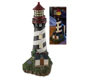 Santa's Workshop 19" Resin Solar Lighthouse