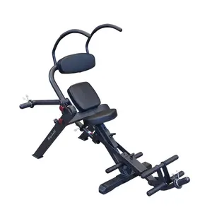 Body-Solid Semi-Recumbent Ab Bench for Core Training, Adjustable Crunch Position, Home and Commercial Use