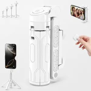 Portable Selfie Stick, 360 °   Rotatable Mini Tripod with Detachable Remote, Selfie Stick Tripod for Selfies, Vlogs & Landscape Photography, Smartphone Camera Accessory, Selfie Stand