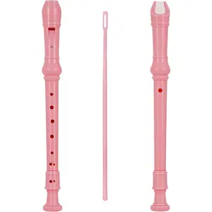 ABS Recorder Instrument, 8 Hole Flute Plastic  Fingering, Soprano Recorder Instrument for Beginners School Student  Entertainment ()