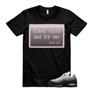 Air Max 95 Pink Foam Black White OG Big Bubble T Shirt Match MOOD