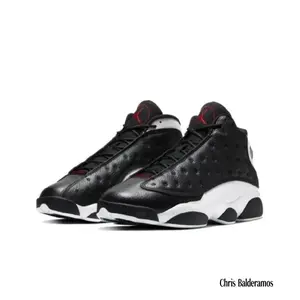 Retro-style, fashionable, versatile, wear-resistant, non-slip, black and white color scheme basketball shoes