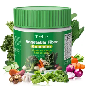 Teelne Plant-Based Fiber Gummies | Supports Digestion & Immunity | 30 Servings, Natural Fruit Flavor Supplement Vitamin