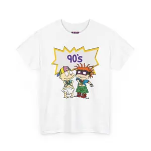 Rugrats 90's Tommy and Chuckie Retro Classic Cotton T-Shirt
