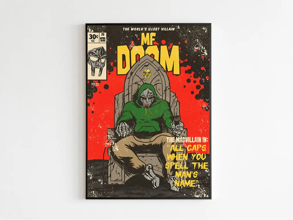 MF DOOM poster Decor Artwork Ornaments Decoration Artistic Wall Room Print Photo MF DOOM poster Decor Artwork Ornaments Decoration Artistic Wall Room Print Photo