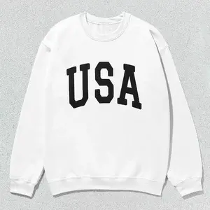USA Sweatshirt Collegiate Crewneck Sweater Unisex