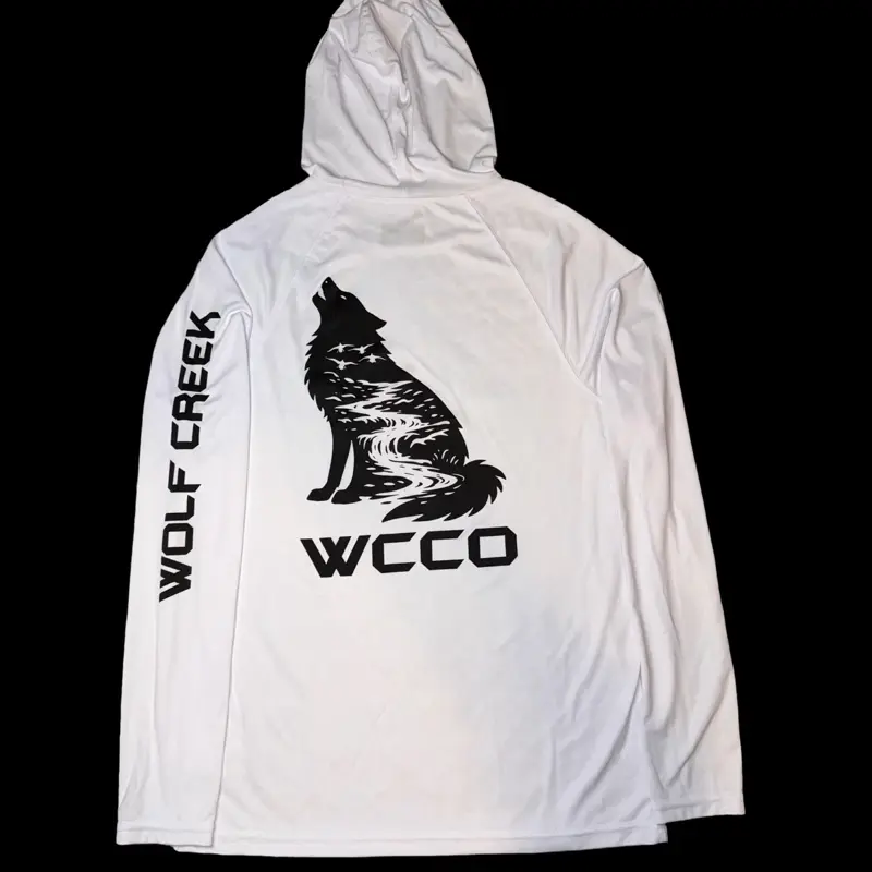 White Wolf Creek UPF 44+ Performance Hoodie, Outdoor Activewear for Daily Wear & Light Hiking