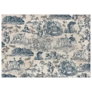 Redesign with Prima Kacha A1 Decoupage Fiber - Toile de Jouy - 1 sheet, A1 size  paper
