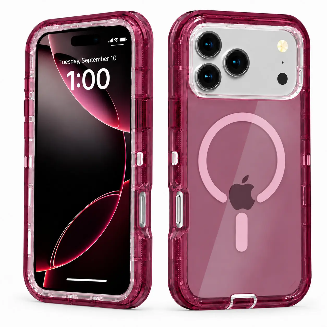 MagSafe Magnetic Clear Case for iPhone 18 Pro Max/18 Pro/17 Pro Max/17 Air/16/15/14/13/12 Series, Multi-Layer Heavy Duty Shockproof Phone Case, Anti-Drop Transparent Protective Cover