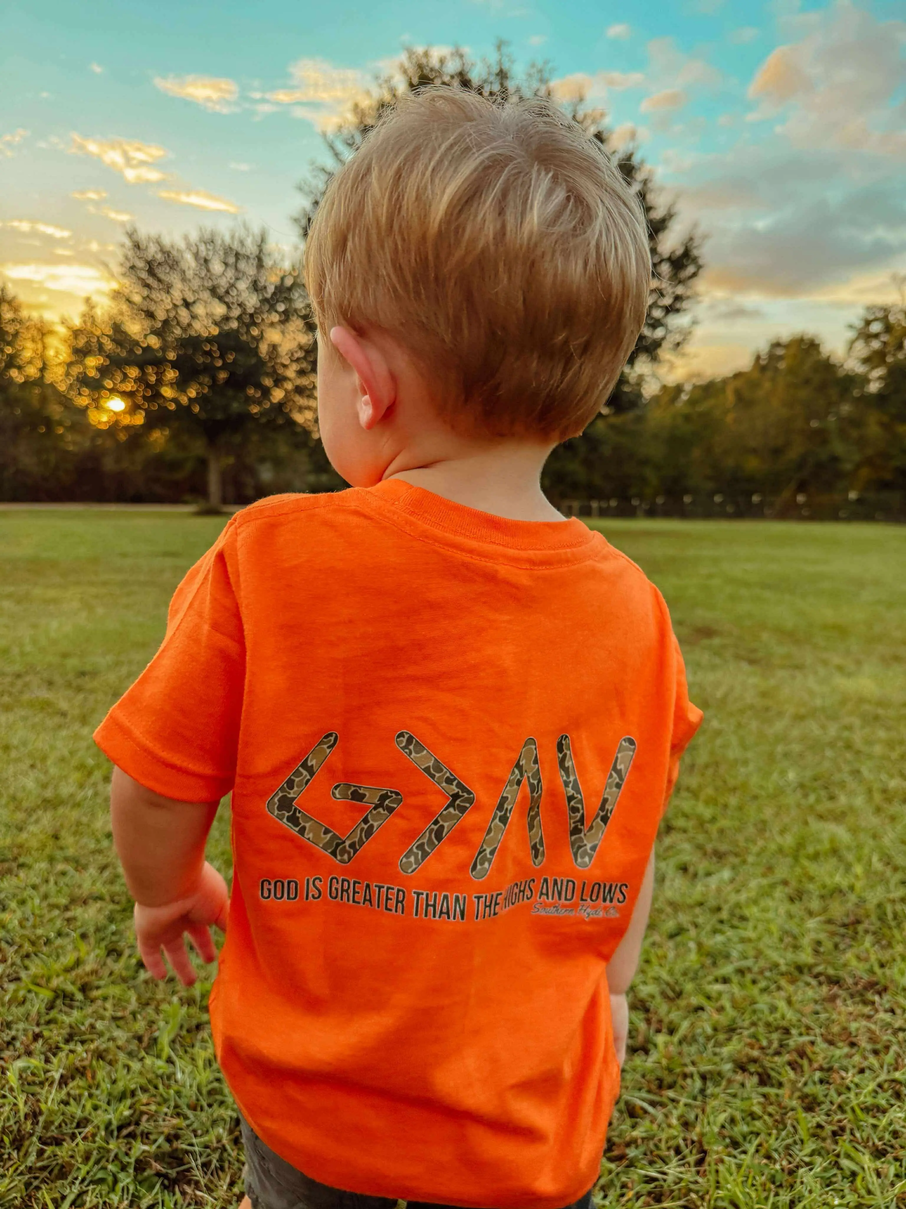 Youth & Toddler God Is Greater Than The Highs And The Lows Country boy outfits for toddlers and boy  graphic tees, cozy hoodies, crewnecks & southern wear made for outdoor fun 59B8