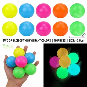 Night Light Stress Ball, Fidget Sensory Toy for All Ages, Anxiety Relief Finger Toy, Pressure Release Game, Fun and Relaxing Activity