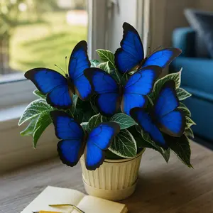 1000PCS Rare Blue Butterfly Leaf Hosta Seeds – Stunning Foliage That Transforms Your Garden
