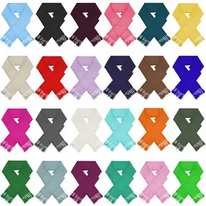 Women's Large Soft Silky Pashmina Shawl Wrap Plain Solid Wedding Scarf