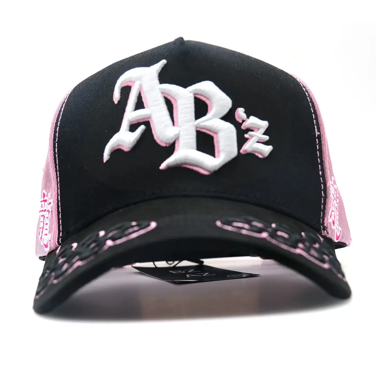 Black and Pink Baez x Maestro Shifuu Snapback Cap Baez X Maestro shifu ?‍?️$700 main image 3