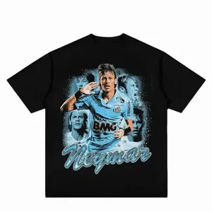 Adult Neymar Blue Skin Graphic T-Shirt, summer tee, vintage y2k, graphic tees, mens clothing, streetwear, gift for fan 4