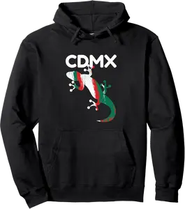 CDMX Mexico City Iguana Lizard Pullover Hoodie - Albertjasso Shop 86B0B61JQV7D
