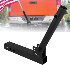 Hitch Flagpole Holder, Flag Holder Fits 2" Hitch Receiver, Truck Flag Pole Kit, Compatible with Jeep,SUV, RV, Pickup,Trailer