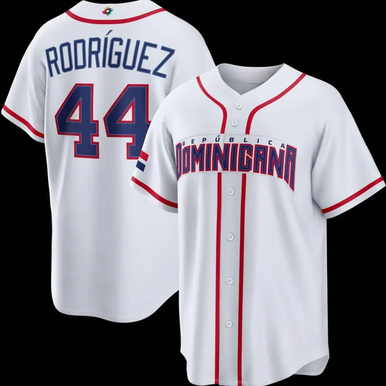 Unisex Baseball Rodríguez 44 Dominican Republic Baseball 2026 World Classic Home Stadium Jersey L3N