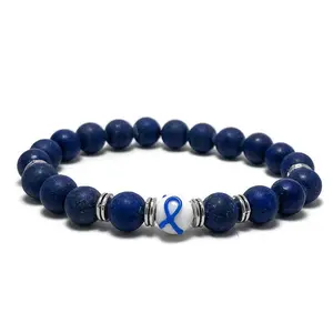 Limited Edition Autism Awareness Royal Blue Unisex Mens and Womens Stretchy Bracelet