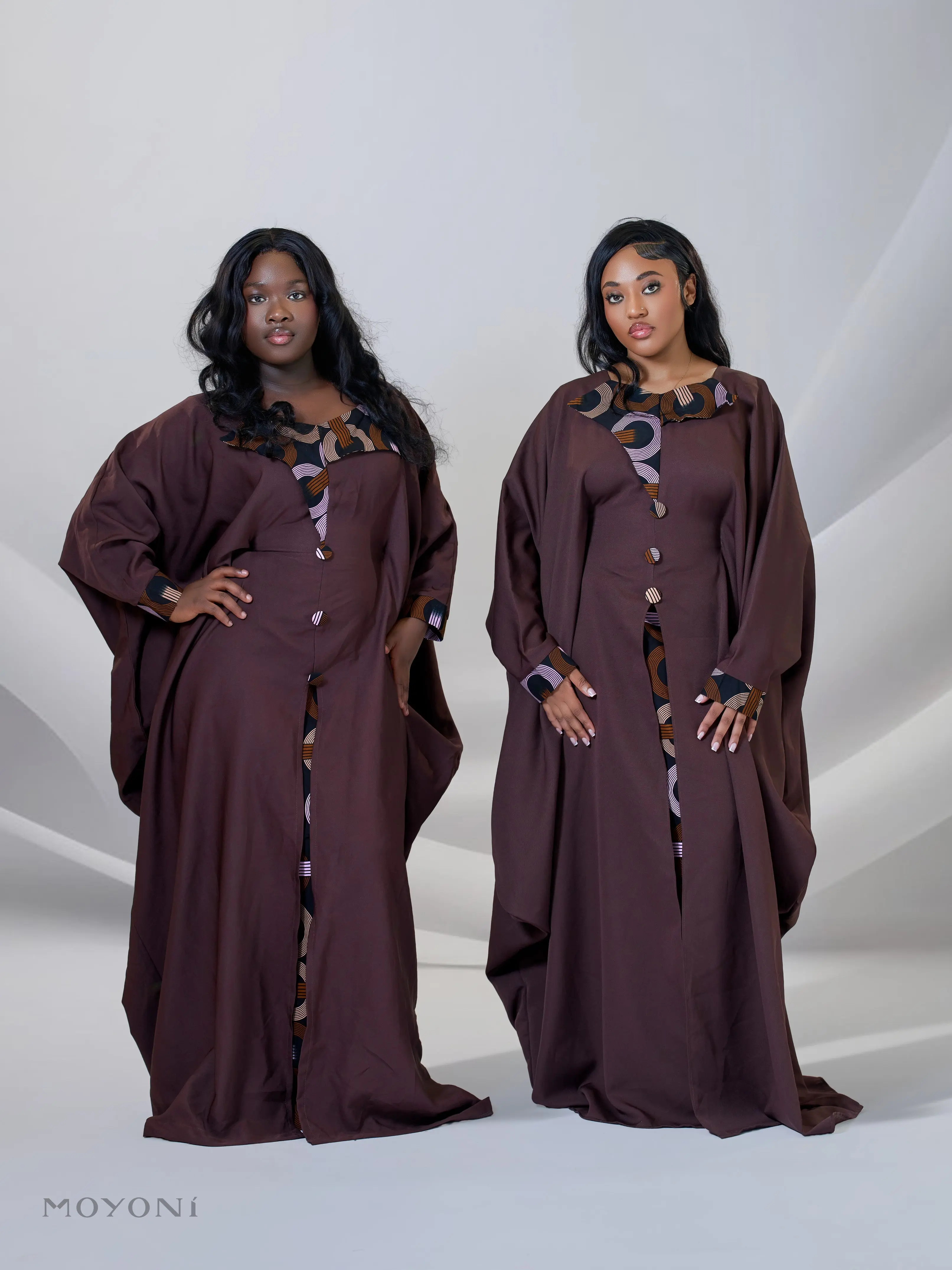 Women's Handmade Amber Ankara Print Kaftan Gown - Ethnic Traditional African Flowy Flattering Kaftan, Casual Modest Maxi Dress, Abaya for Church & Eid Wear, Ethnic Kaftans