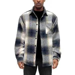 Mens Flannel Shirt Jacket Shacket