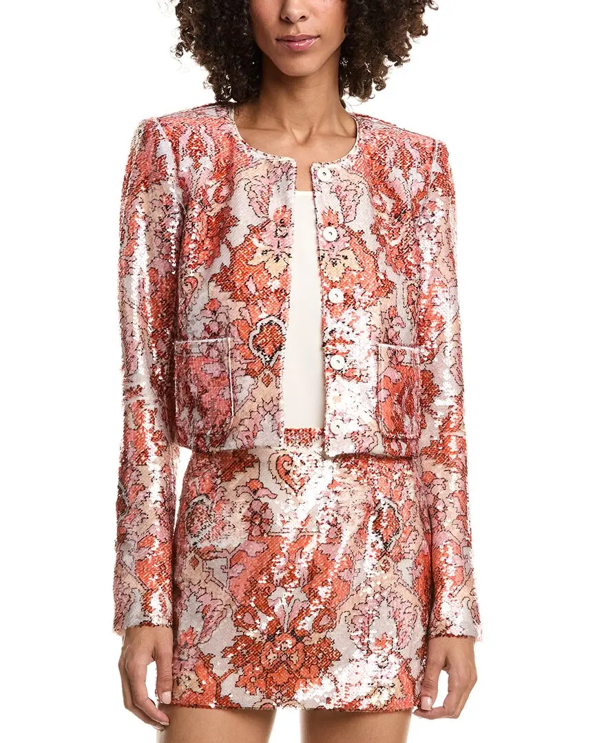 Cinq à Sept Sequin Damask Aspen Jacket