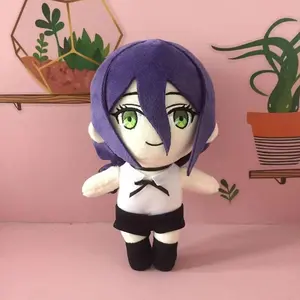 Chainsaw Man Reze Anime Cosplay Soft Plush Doll Toy, 20cm Cute Look Stuffed Pillow, Ideal Birthday Gift for Anime Fans