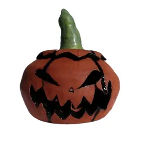 Ceramic jack-o'-lantern